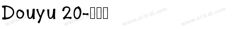 Douyu 20字体转换